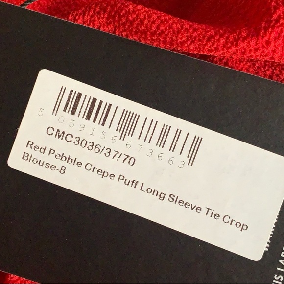 NWT PrettyLittleThing Tie Front Crop Top - Picture 10 of 11